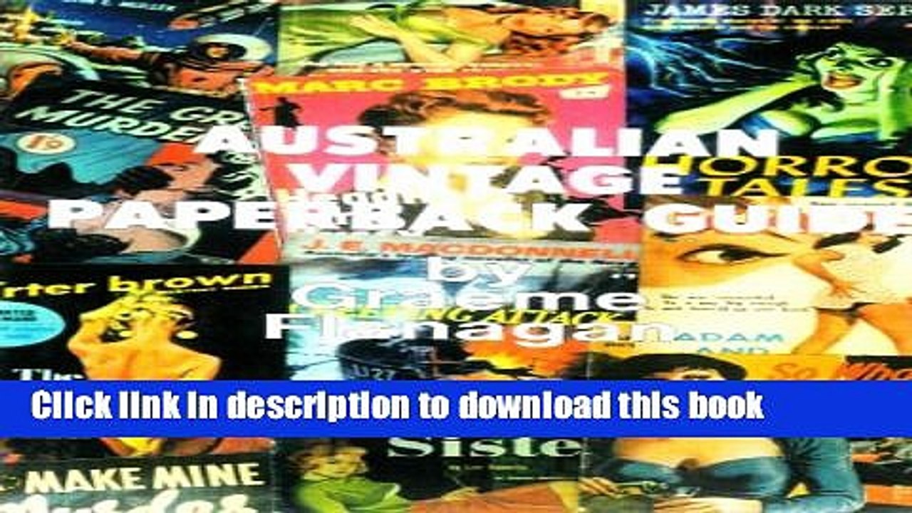 [Download] Australian Vintage Paperback Guide Kindle Free