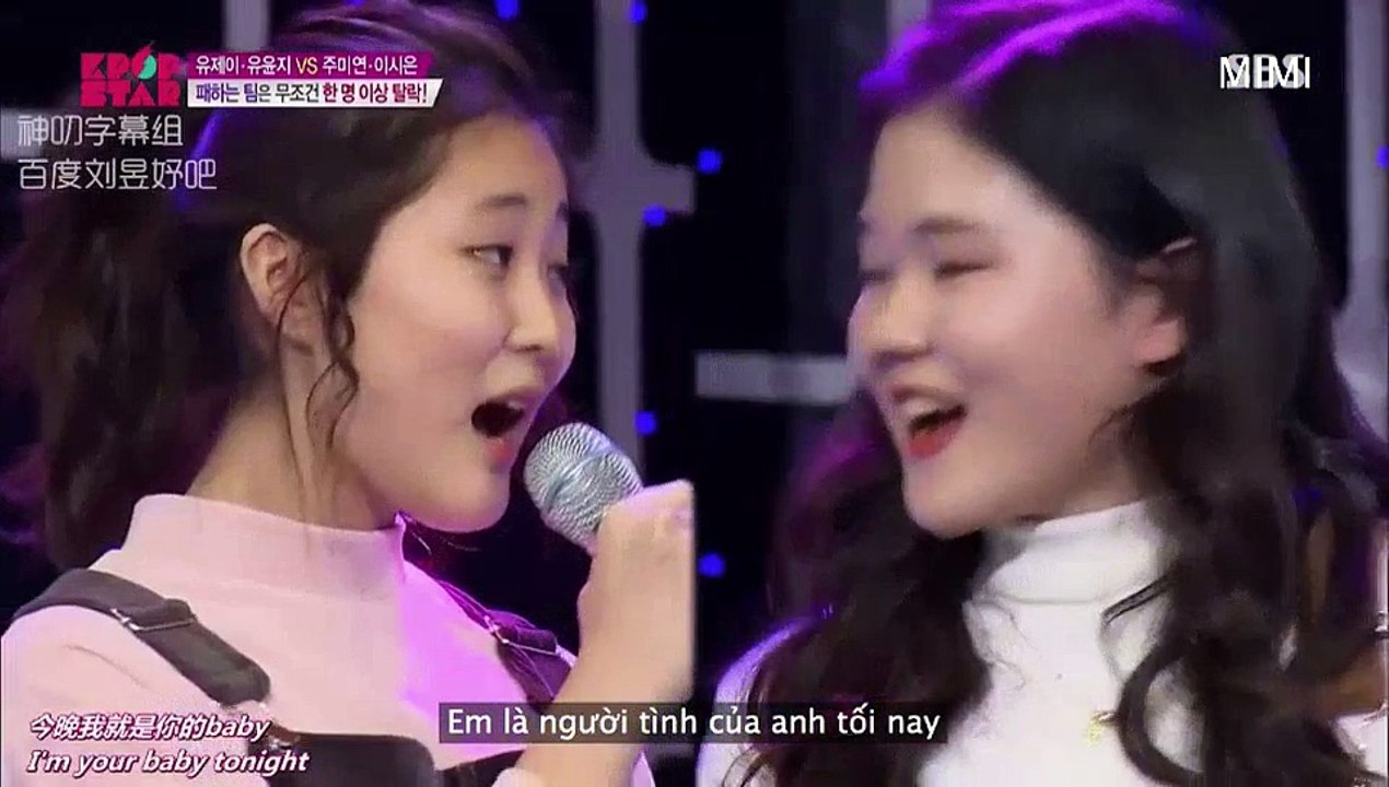 (Vietsub Kpop star season 5) - I'm your baby tonight - Yoo Jay ft Yoo yoon ji