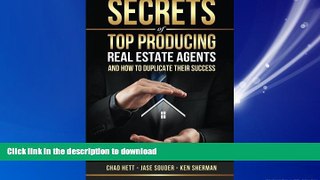 FAVORIT BOOK Secrets Of Top Producing Real Estate Agents: ...and how to duplicate their success.