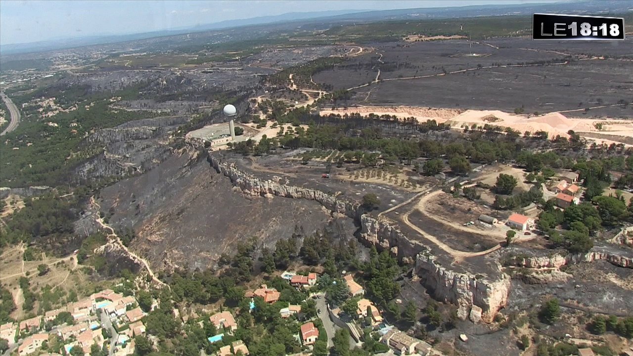 Vidéo exclusive : la zone dévastée par l'incend...
