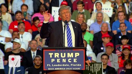 Disgraced Former Congressman Sits Behind Trump at Rally