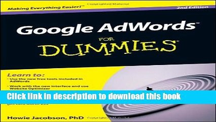 [Download] Google AdWords For Dummies Hardcover Online