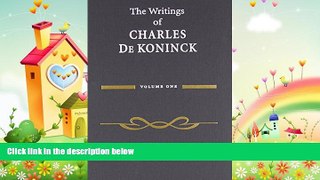 different   The Writings of Charles De Koninck: Volume 1