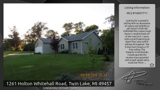 1261 Holton Whitehall Road, Twin Lake, MI 49457