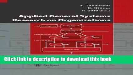 [Download] Applied General Systems Research on Organizations Kindle Collection