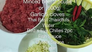 Minced Beef with Thai Basil肉碎炒九層塔