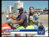Turistas llegan a las playas para disfrutar del feriado de tres días