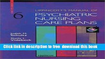 [Download] Lippincott s Manual of Psychiatric Nursing Care Plans (Book with CD-ROM for Windows
