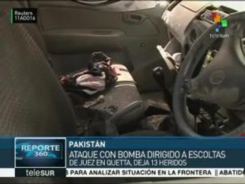 Nuevo atentado con bomba deja 13 heridos en Pakistán