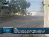 Abate ejército sirio en Alepo a tres líderes de grupo extremista