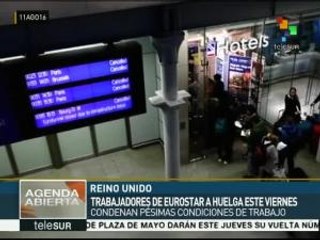 Reino Unido: Eurostar a huelga dos fines de semana; inicia mañana