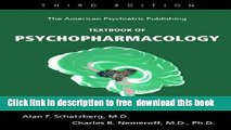 [Download] The American Psychiatric Publishing Textbook of Psychopharmacology Kindle Online