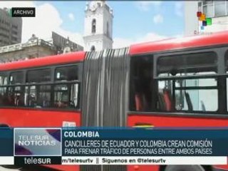 Ecuador y Colombia crean comisión para frenar tráfico de personas