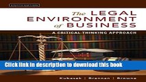 [Download] The Legal Environment of Business: A Critical Thinking Approach (8th Edition) Kindle