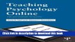[Download] Teaching Psychology Online: Tips and Strategies for Success Kindle Free