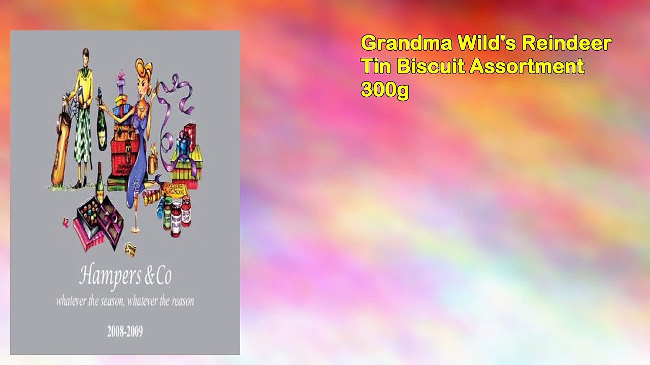 Grandma Wild's Reindeer Tin Biscuit Assortment 300g