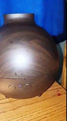 NexGadget 600ml Wood Grain Essential Oil Diffuser, Matches my dark furniture