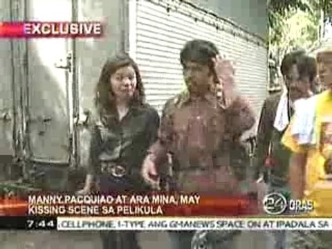 Pacquiao and Ara Lips to Lips