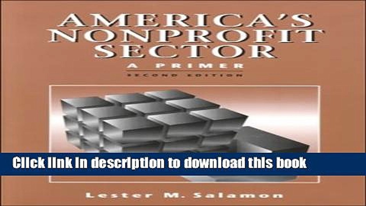 [PDF Kindle] America s Nonprofit Sector : A Primer Free Download