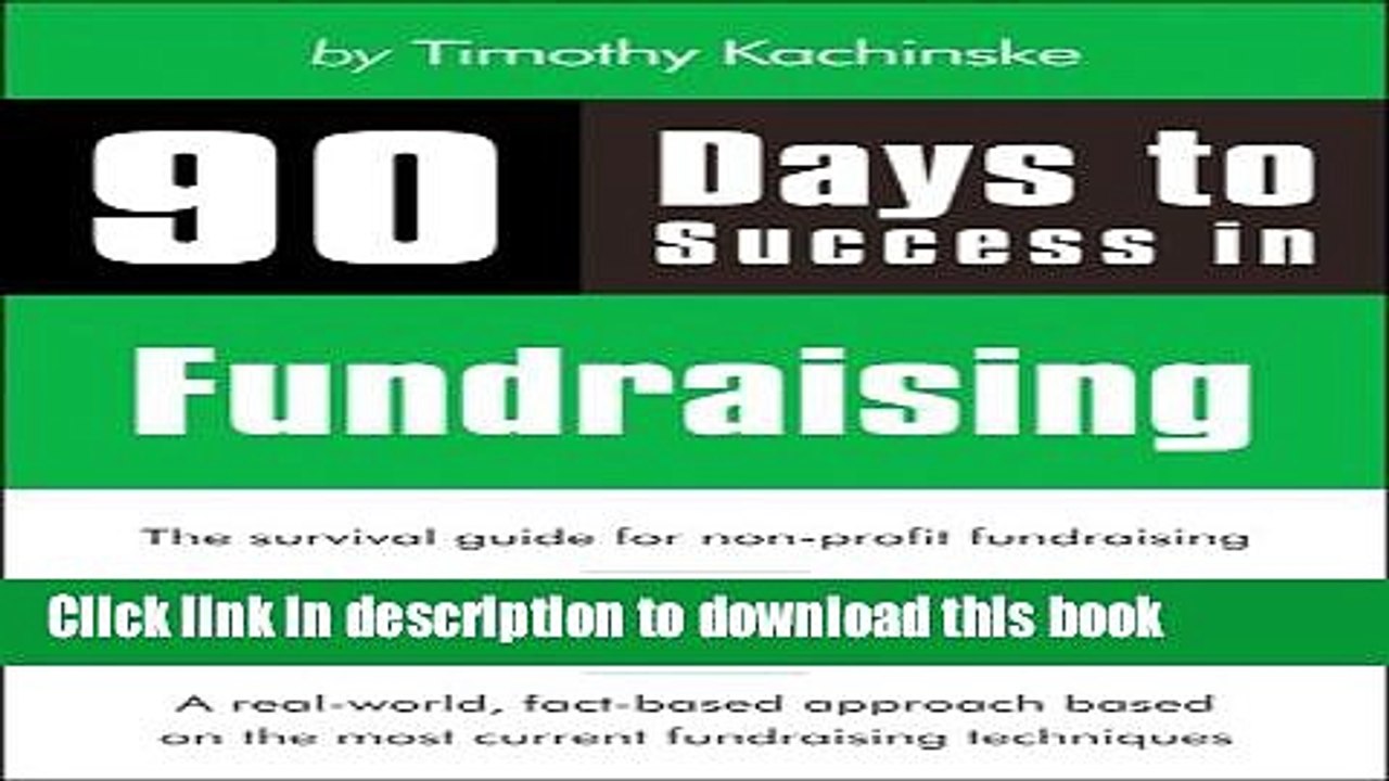 [PDF Kindle] 90 Days to Success in Fundraising Free Books