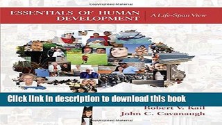 [Popular Books] Essentials of Human Development: A Life-Span View (MindTap for Psychology) Free