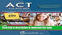 [Popular] Books ACT Prep Book 2016 by Accepted Inc.: ACT Test Prep Study Guide and Practice