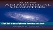 [Popular] Allen s Astrophysical Quantities Paperback Online