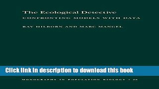 [Popular] The Ecological Detective: Confronting Models with Data (MPB-28) Paperback Free
