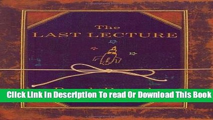 [Download] The Last Lecture Kindle Online