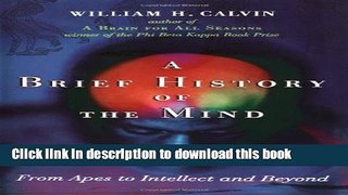 [Popular] A Brief History of the Mind: From Apes to Intellect and Beyond Paperback Online