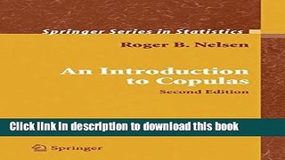 [Popular] An Introduction to Copulas Paperback Free