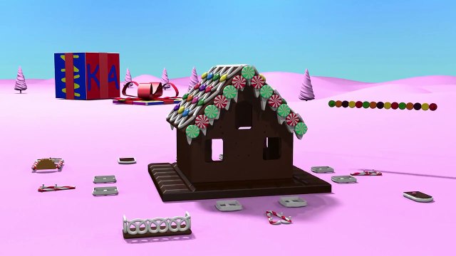 Конструктор Собираем пряничный домик. Развивающие мультики от 3 лет про Новый Год.