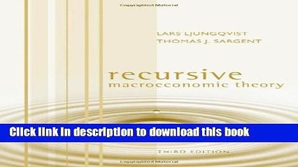 [Download] Recursive Macroeconomic Theory Kindle Free