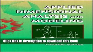 [Popular] Applied Dimensional Analysis and Modeling Hardcover Online