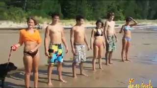 virall funny video at sea shore