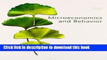 [Popular] Books Microeconomics and Behavior (Mcgraw-Hill/Irwin Series in Economics) Free Download
