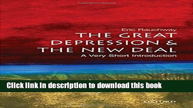 [Download] The Great Depression and New Deal: A Very Short Introduction Kindle Online