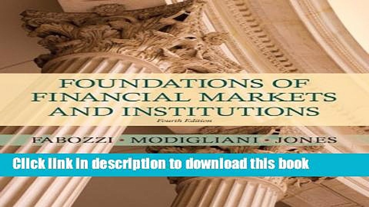 [Download] Foundations of Financial Markets and Institutions (4th Edition) Kindle Free