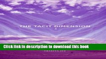 [Popular] The Tacit Dimension Hardcover Collection