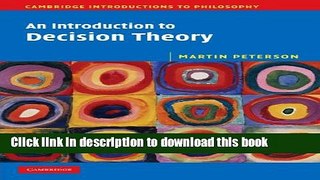 [Popular] An Introduction to Decision Theory Hardcover Online