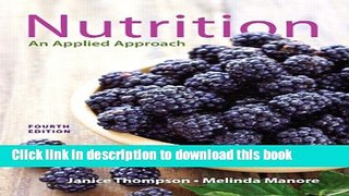 [Popular] Books Nutrition: An Applied Approach (4th Edition) Free Download