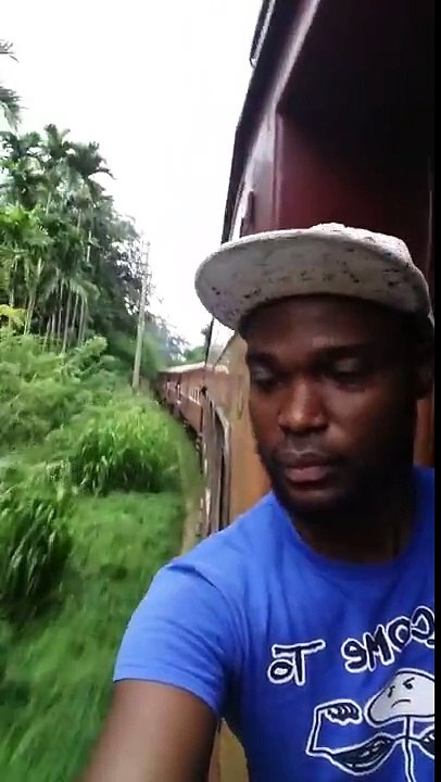 New experience in old train. Kandy Sri Lanka