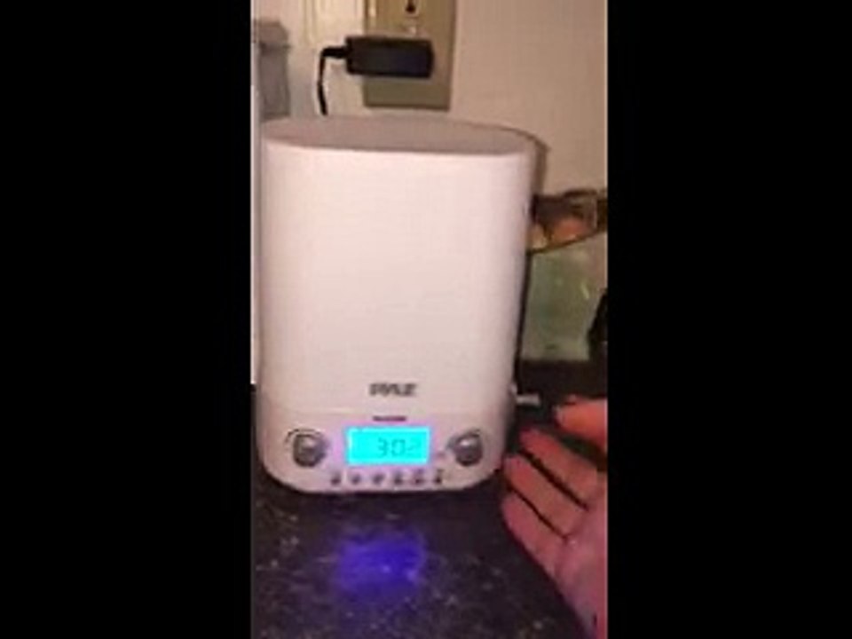 Pyle PILCR32BT Alarm Clock Radio Bluetooth Wireless Audio Night Light sound machine