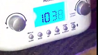 Pyle PILCR32BT Alarm Clock Radio Bluetooth Wireless Audio Night Light sound machine Reviews