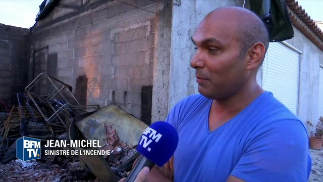 Des riverains ont tout perdu après l'incendie à Vitrolles