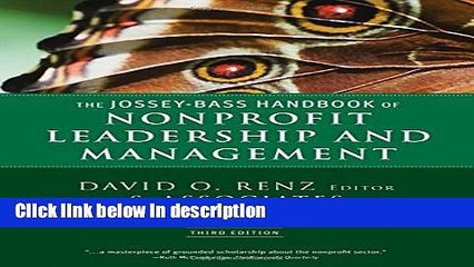 [PDF] The Jossey-Bass Handbook of Nonprofit Leadership and Management Book Online