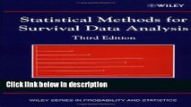 Books Statistical Methods for Survival Data Analysis Free Online