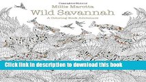 [Popular] Wild Savannah: A Coloring Book Adventure Kindle Online