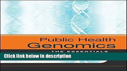 [PDF] Public Health Genomics: The Essentials [Online Books]