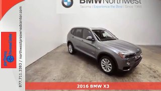New 2016 BMW X3 Tacoma WA Seattle, WA #B7243